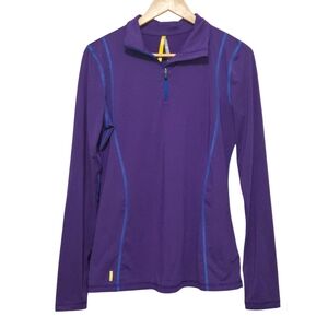 Lolë Activewear Women's Purple Long Sleeve Top Large